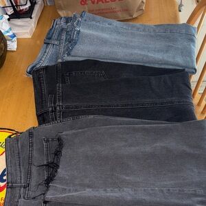 Bundle 3 jeans Kensie Two-Tone Denim Jeans - Black & Light Blue
